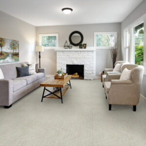 neutral patterned carpet in living room | Flooring Express | Lafayette, IN