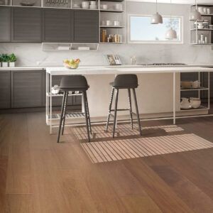 hardwood flooring in dining area and kitchen | Flooring Express | Lafayette, IN