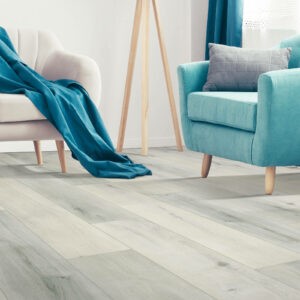 Light gray laminate flooring in home | Flooring Express | Lafayette, IN