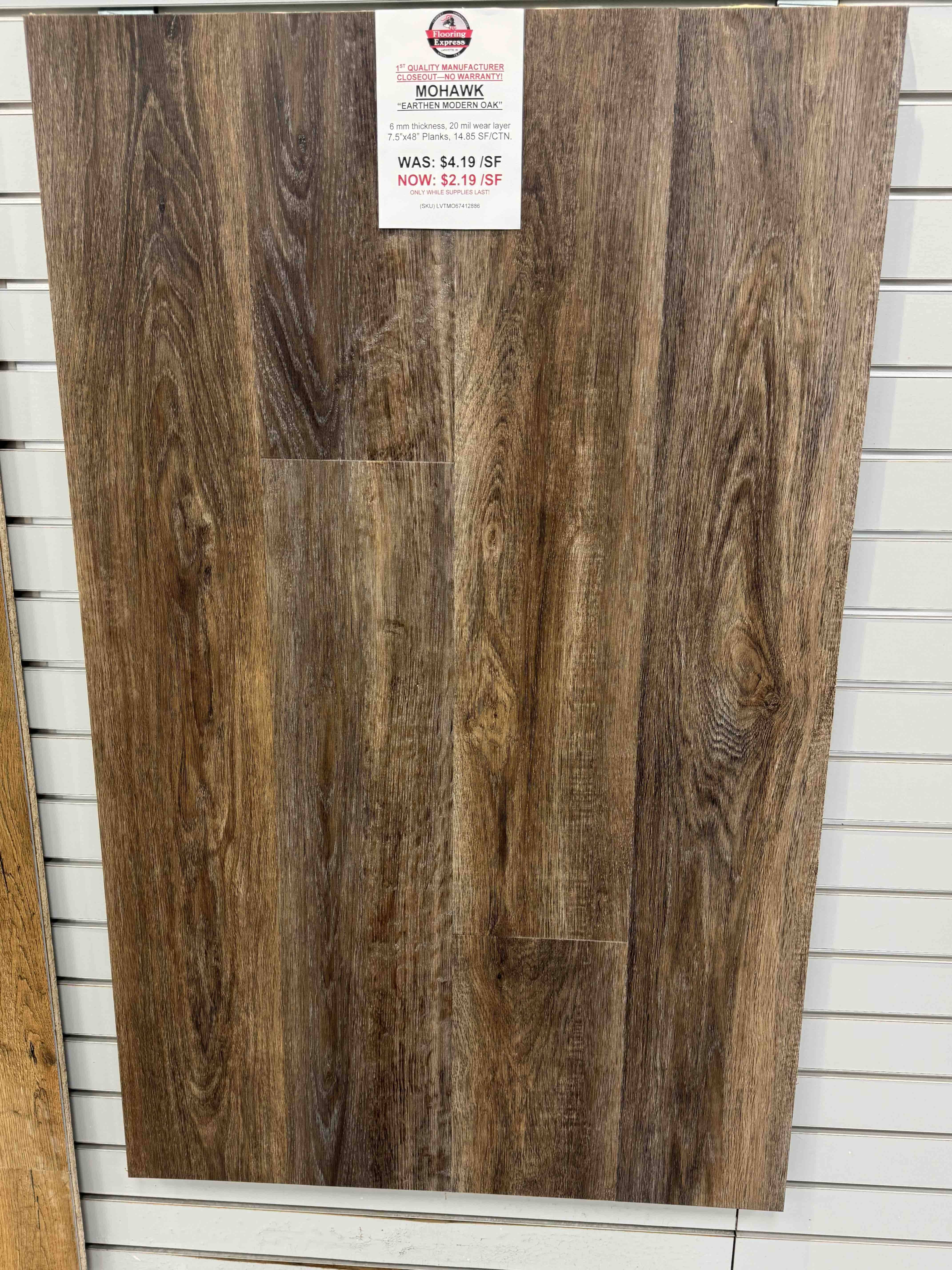 25 MOHAWK EARTHEN MODERN OAK